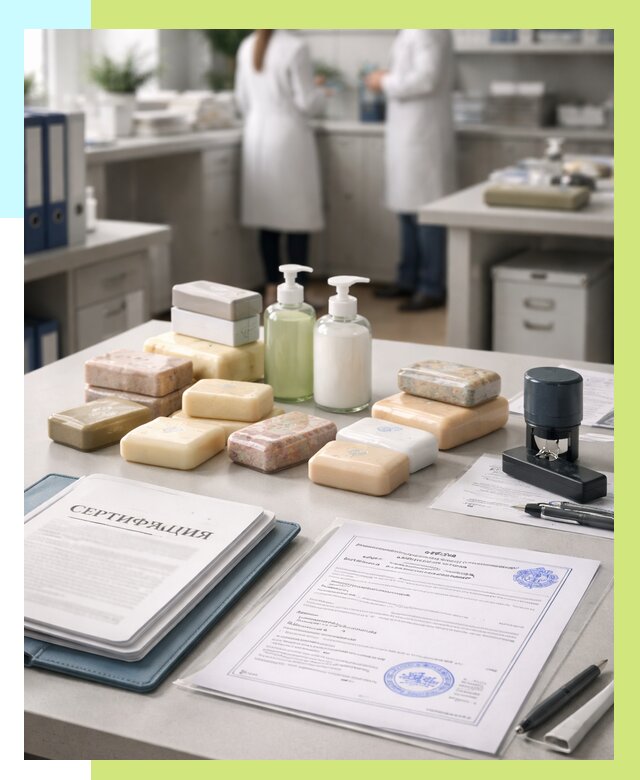 Сертификация мыла и сертификат на мыло в Апатитах от 12446 | Алешин-Птт