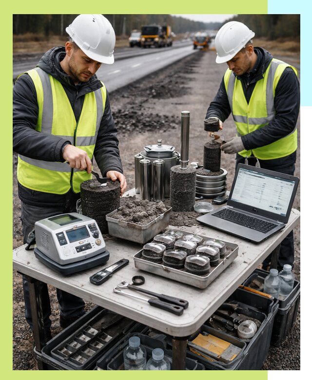 Сертификация асфальта: испытания и подтверждение в Апатитах