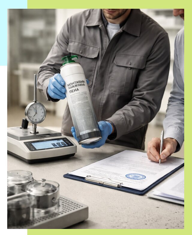 Сертификация монтажной пены в Апатитах от 15558 р. | Алешин-Птт