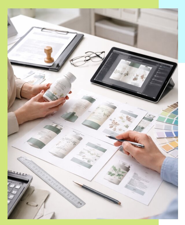 Профессиональная разработка дизайна и текста этикетки продукции в Апатитах