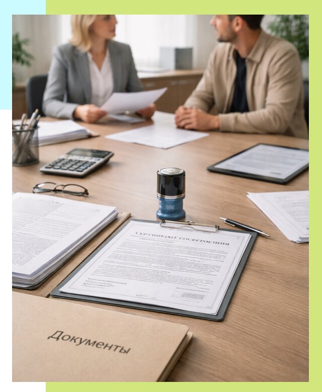 Сертификат соответствия на продукцию в Апатитах от 15558 р.|Алешин-Птт