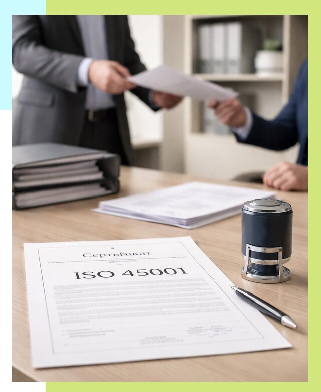 Сертификат ISO 45001 в Апатитах под ключ от 46674 р. | Алешин-Птт