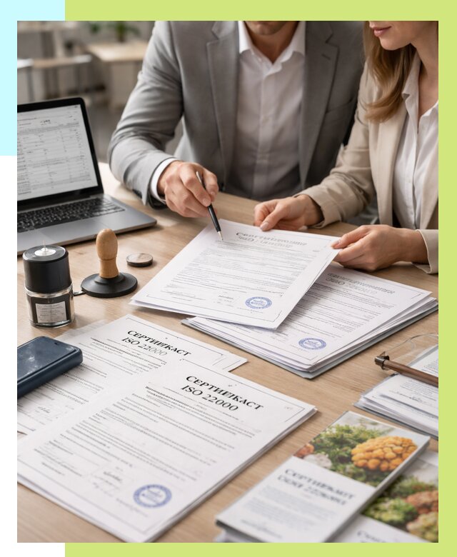 Сертификат ISO 22000 в Апатитах от 41488 р. под ключ | Алешин-Птт