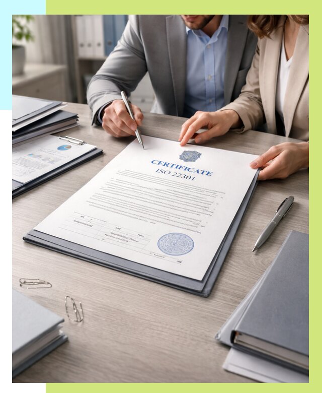 Сертификат ISO 22301 в Апатитах от 46674 р. | Алешин-Птт срочно